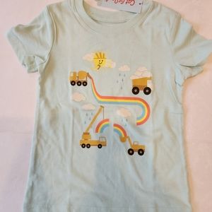 💕NWT Cat & Jack boys or girls Short sleeve tee shirt Rainbow truck sun blue